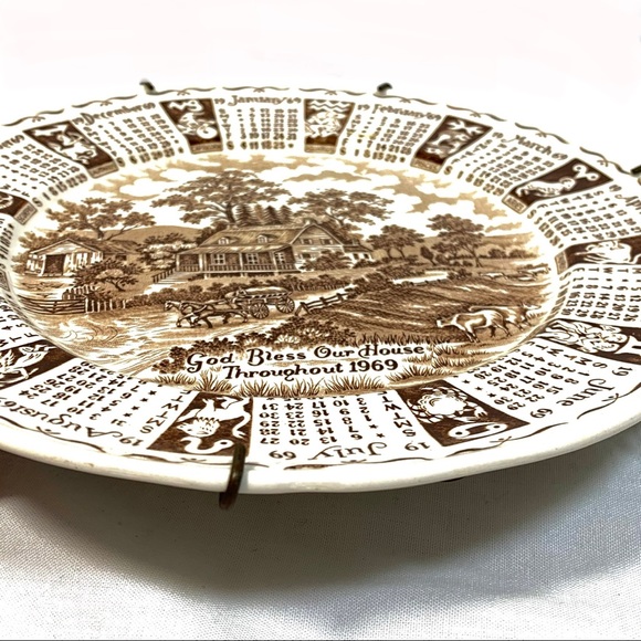 Alfred Meakin 1969 Calendar Plate - Picture 7 of 12